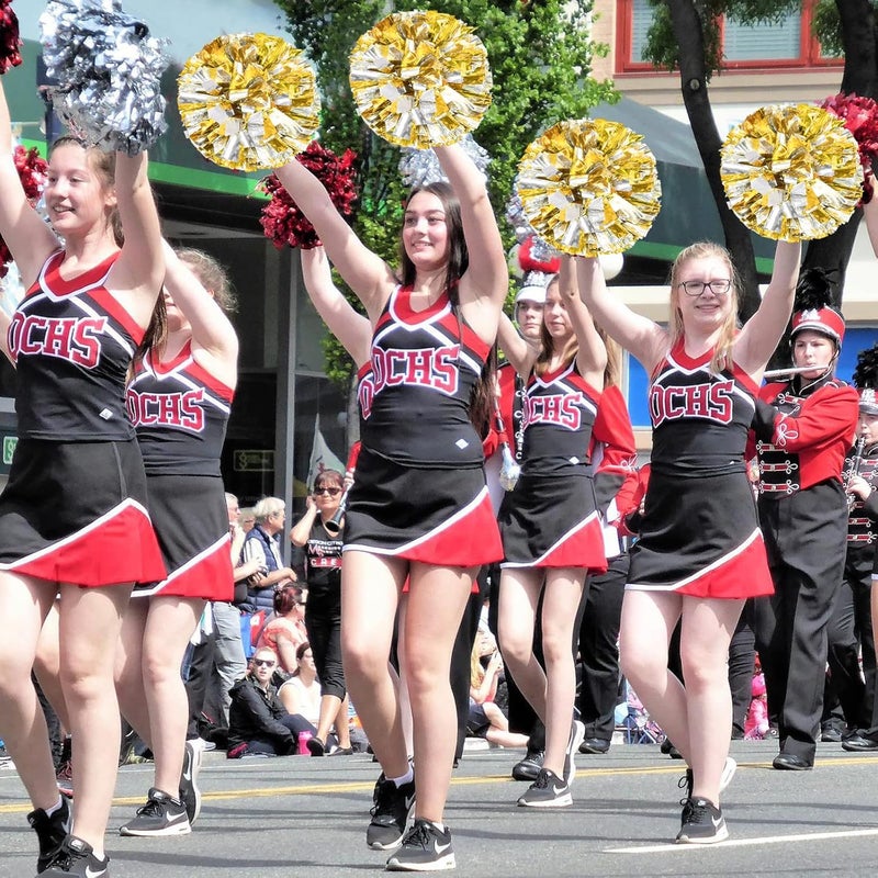 HOLENGS 4Pcs Upgraded 12inch Metallic Cheerleading Pom Poms, Cheerleader Pompoms Cheer Poms for Kids Adults, Cheering Squad Pompoms for School Sports Games Dance Party - Image 4